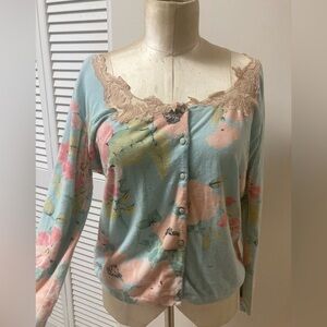 Vintage Blumarine Pastel Floral Sweater